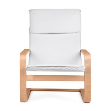 White Leather Cheir